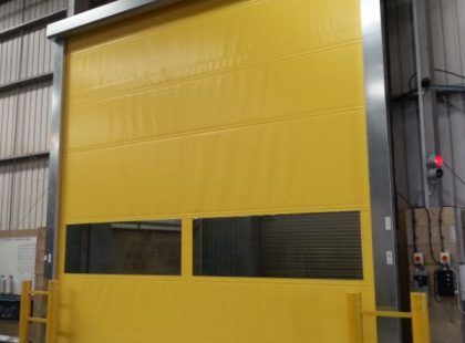 yellow high speed pvc door